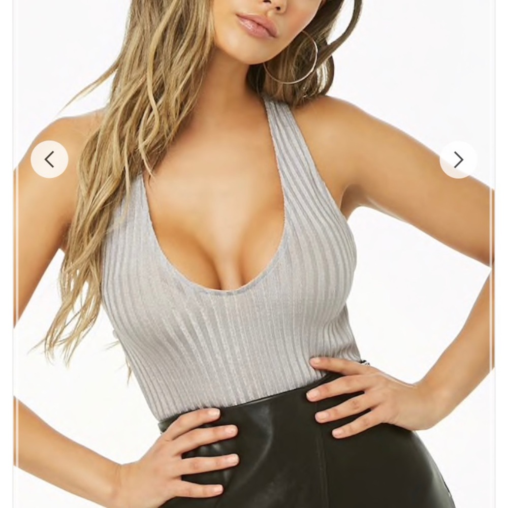 Sexy Metallic Bodysuit